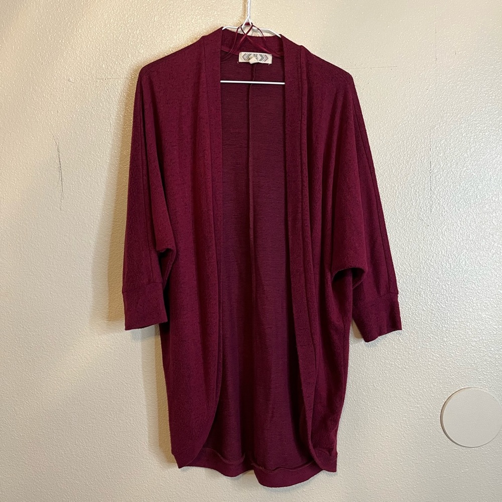 Burgundy Cardigan